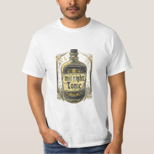 Midnight Tonic Vintage Potion Flaska Halloween T-S T Shirt
