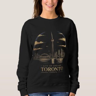Midnight Toronto - Guld Folie & Marinblå Tröja