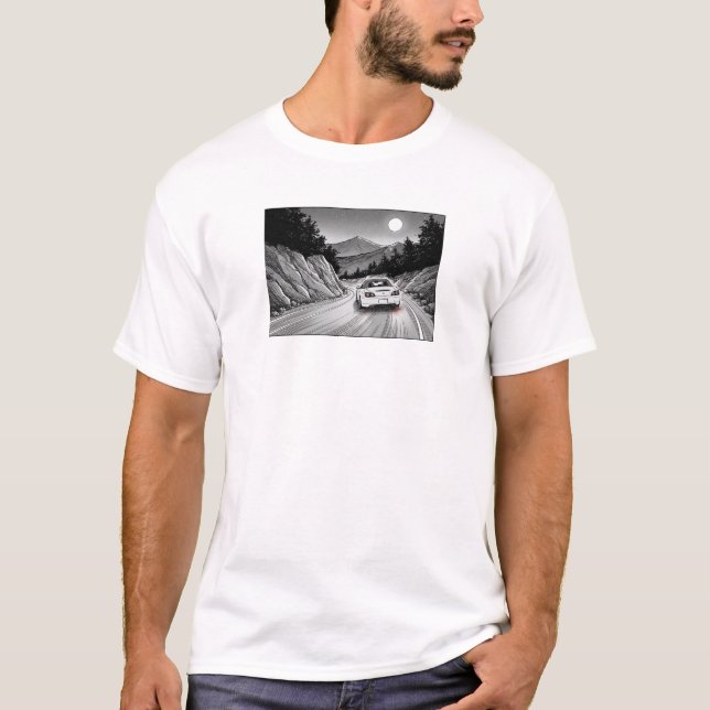 Midnight Touge-körning: S2K Manga Edition T Shirt (Framsida)