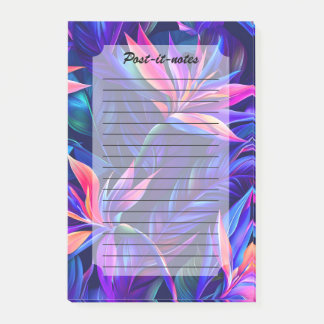 Midnight Tropical Rainforest Post-it Block