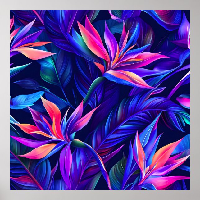 Midnight Tropical Rainforest Poster (Framsidan)