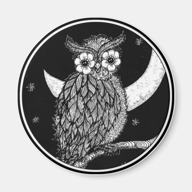 Midnight Uggla Magnet (Framsidan)