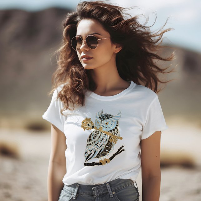 Midnight Underbar Horned Uggla T Shirt (Skapare uppladdad)