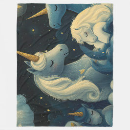 Midnight Unicorn Slumber Party Fleecefilt