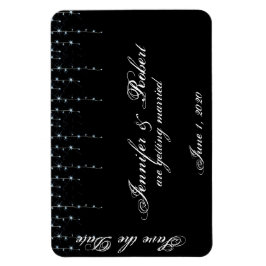 Midnight Vineyard Bröllop spara datum Magnet