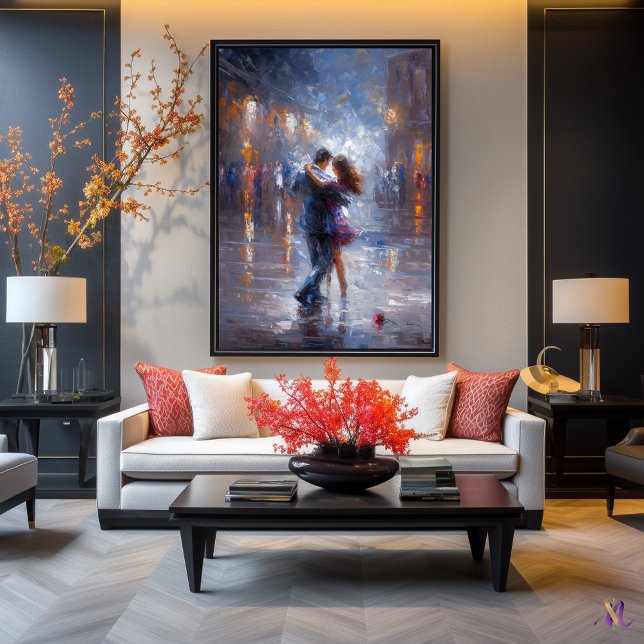 Midnight Waltz - Rainy Romantik i Contemporary Poster (Skapare uppladdad)