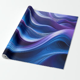 Midnight Waves – Elegant Abstrakt Flödande Tapet Presentpapper