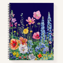 Midnight Wildflower | Cottagecore Blommig Dagbok
