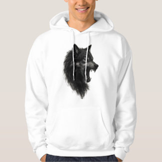 Midnight Wolf Head Ryter Hoodie