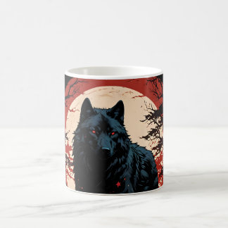 Midnight Wolfs Måne Kaffemugg