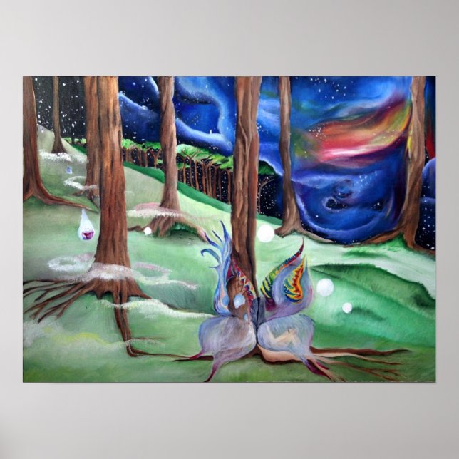 Midnight Woodland Fairy Poster (Framsidan)