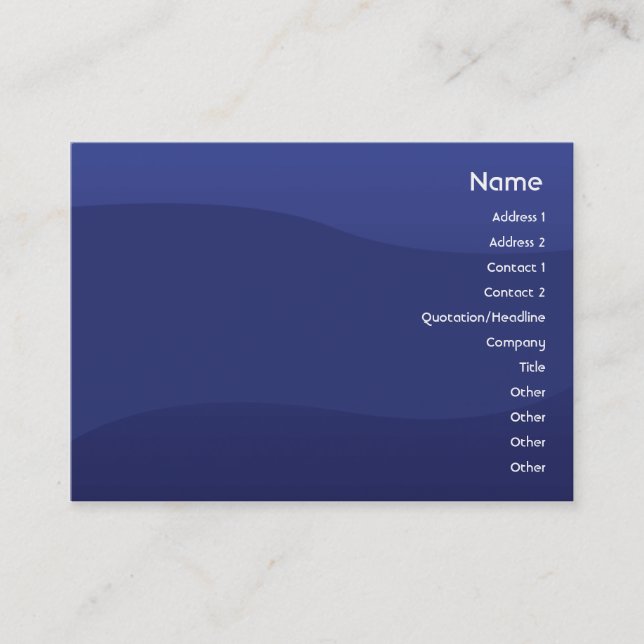 Midnightwave - knubbig visitkort (Framsida)