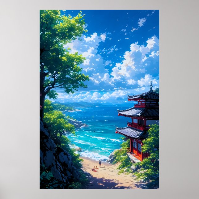 Midori to Umi no Michi  Poster (Framsidan)