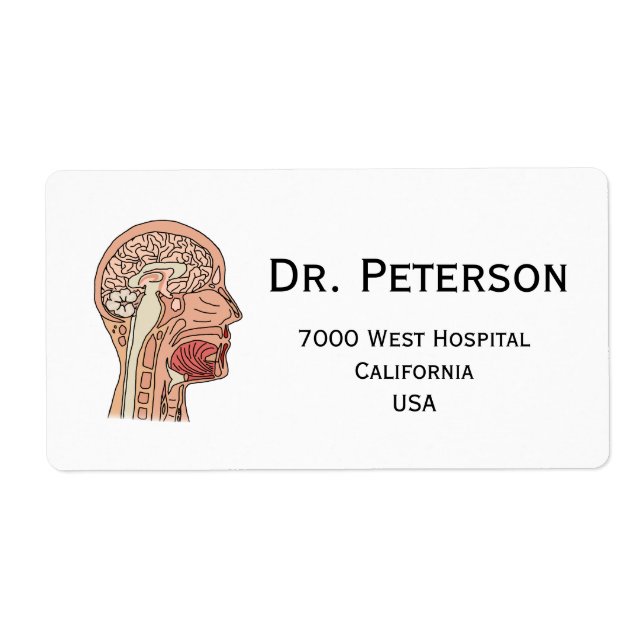 Midsagittal Brain Kor Section Fraktsedel (Framsidan)