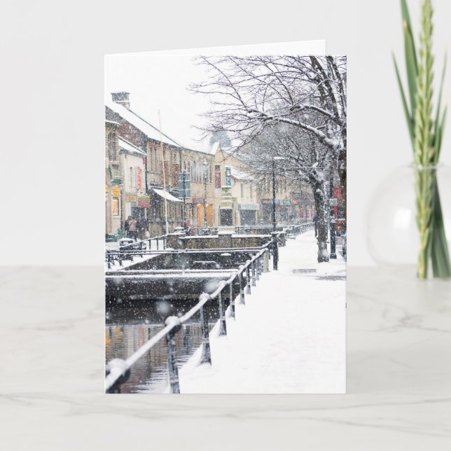 Midsomer Norton i vinter Helgkort (Framsida)