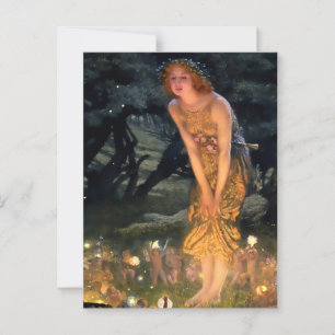 “Midsommar afton” av Edward Robert Hughes Vykort