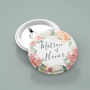 Midsommar Blommigt Matron of Honor Knapp