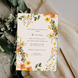 Midsommar | Information om Romantic Autumn Blommig Tilläggskort