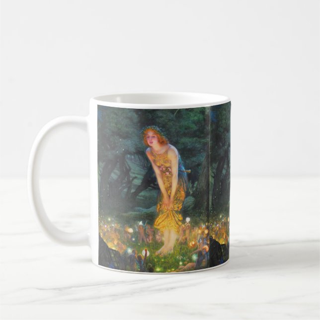 Midsommar Kväll (1908) av Edward Robert Hughes Kaffemugg (Vänster)