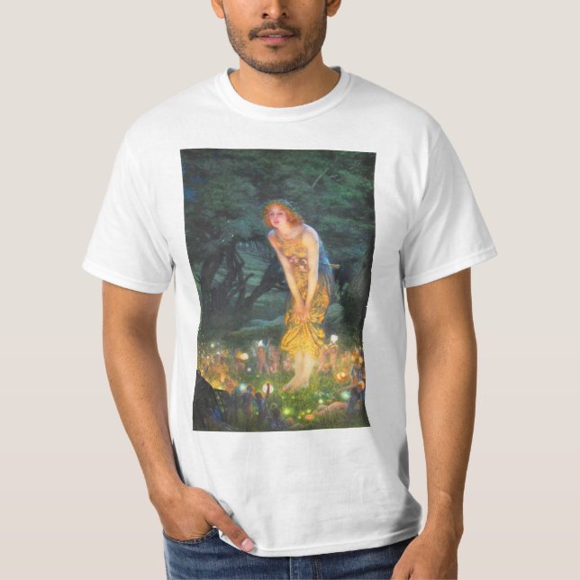 Midsommar Kväll (1908) av Edward Robert Hughes T Shirt (Framsida)