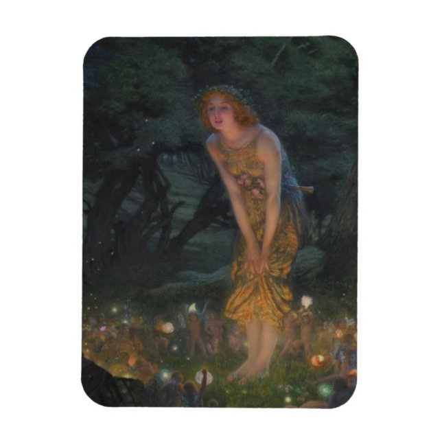Midsommar Kväll (av Edward Robert Hughes) Magnet (Vertikal)