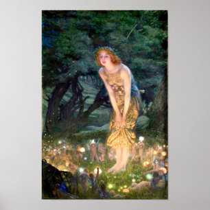 Midsommar Kväll av Edward Robert Hughes Poster