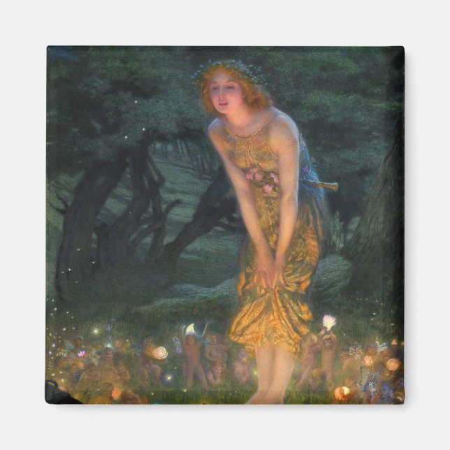Midsommar Kväll c. 1908 av Edward Robert Hughes Magnet (Framsidan)