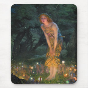 Midsommar Kväll c. 1908 av Edward Robert Hughes Musmatta