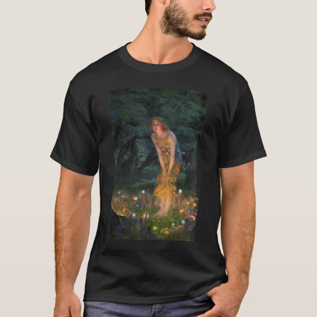 Midsommar Kväll c. 1908 av Edward Robert Hughes T Shirt (Framsida)
