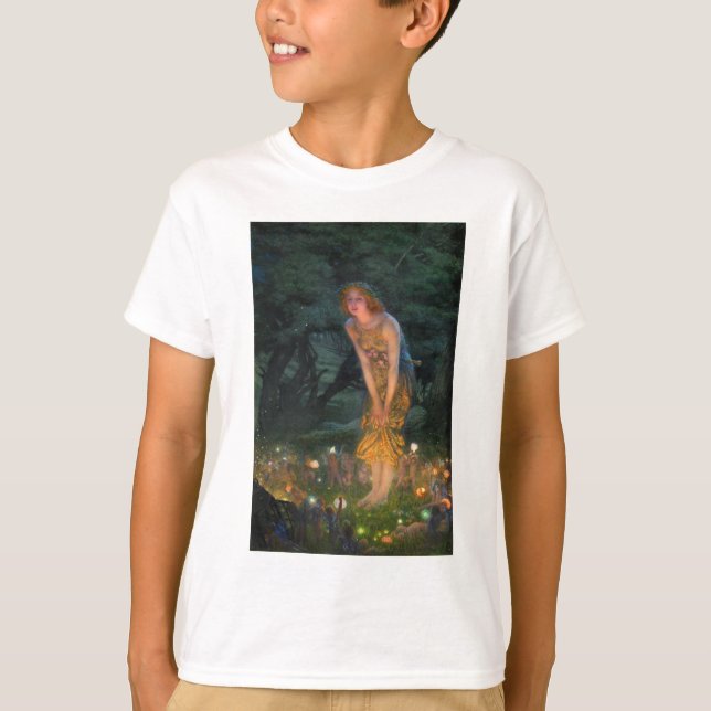 Midsommar Kväll c. 1908 av Edward Robert Hughes T Shirt (Framsida)