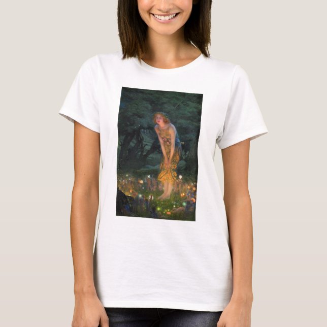 Midsommar Kväll c. 1908 av Edward Robert Hughes T Shirt (Framsida)