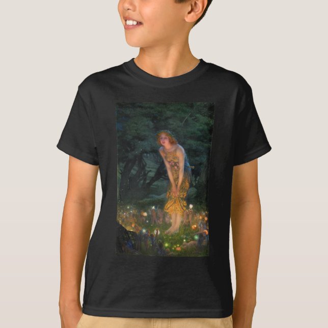 Midsommar Kväll c. 1908 av Edward Robert Hughes T Shirt (Framsida)