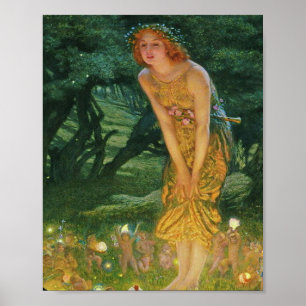 Midsommar Kväll Edward Robert Hughes 1908 Poster