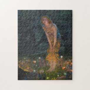 Midsommar Kväll Edward Robert Hughes älvor fantasi Pussel