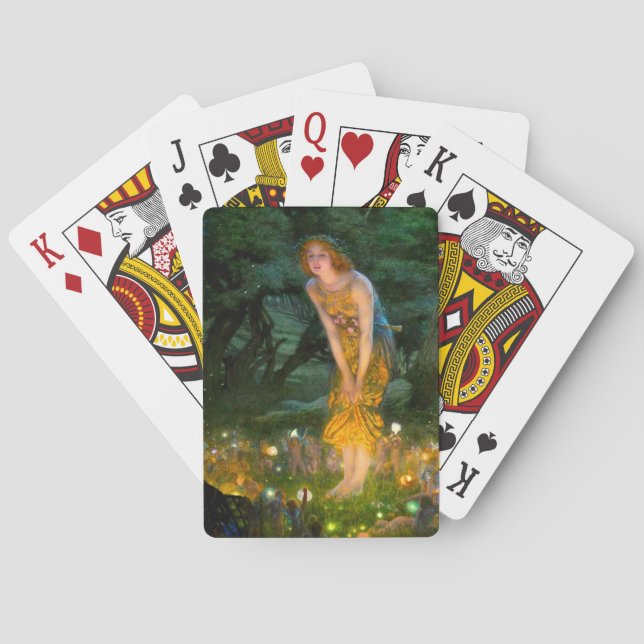 Midsommar Kväll Edward Robert Hughes Casinokort (Baksidan)