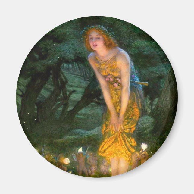 Midsommar Kväll Edward Robert Hughes Magnet (Framsidan)
