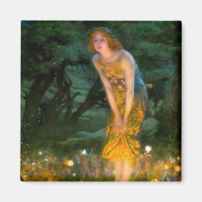 Midsommar Kväll Edward Robert Hughes Magnet (Framsidan)