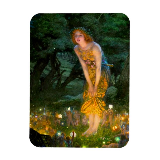 Midsommar Kväll Edward Robert Hughes Magnet (Vertikal)