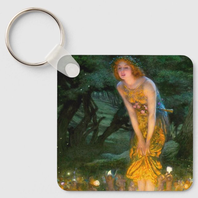 Midsommar Kväll Edward Robert Hughes Nyckelring (Framsida)