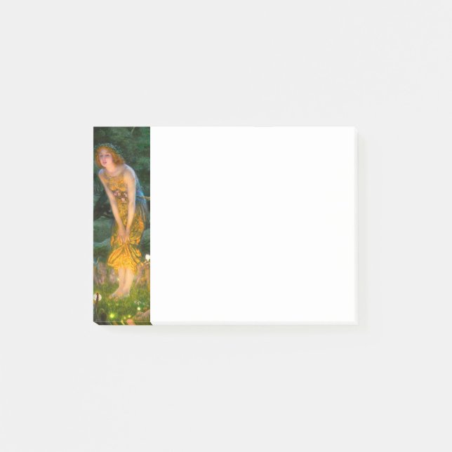 Midsommar Kväll Edward Robert Hughes Post-it Block (Framsida)