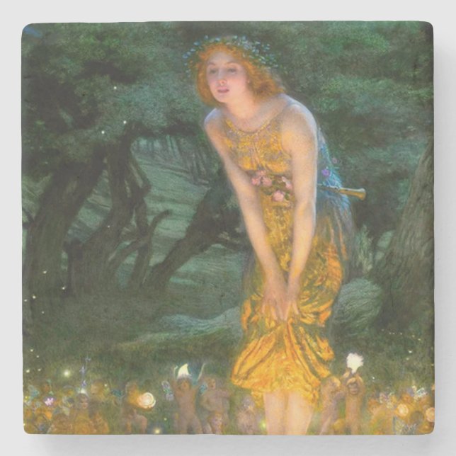Midsommar Kväll Edward Robert Hughes Stenunderlägg (Framsidan)