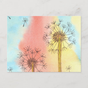 Midsommar Maskrosfluff Vykort
