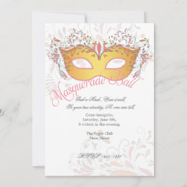 Midsommar Natt Maskerad Bal Fest Inbjudan