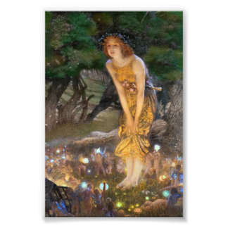 Midsommar Night Fairy Dance Fototryck