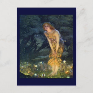 Midsommar Night Fairy Dance Vykort