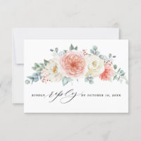 Midsommar Persika Pastell Rosa Blommig Bröllop