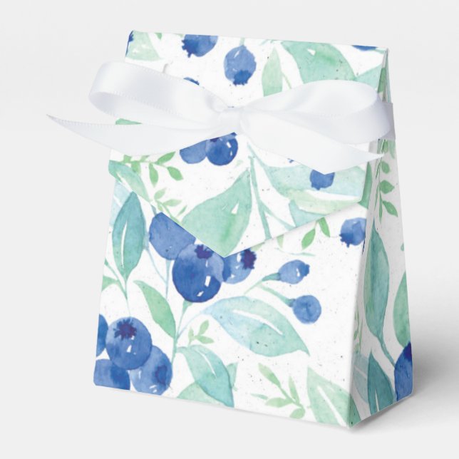 Midsommar Rustic Blueberry Berry Sommar Mönster Presentaskar (Framsidan Sidan)