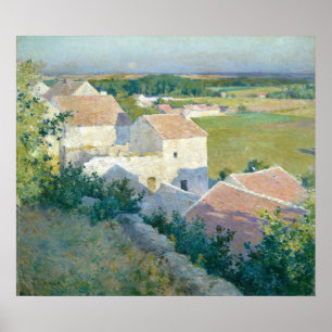 Midsommar Twilight W. L. Metcalf Fine Art Poster