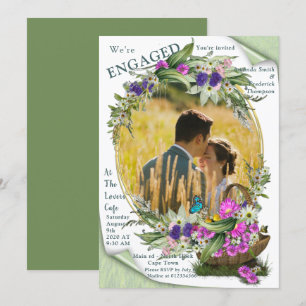 Midsommar Vår blommor Inbjudningar