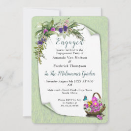 Midsommar Vår blommor Inbjudningar